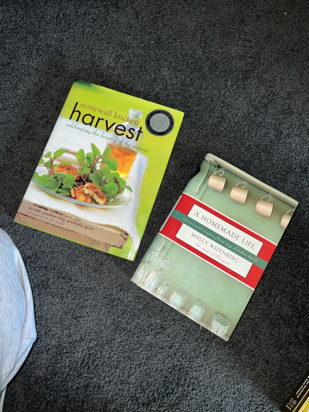 Cookbooks! stonewall kitchen ( signed) and A Homemade Life by Molly Wizenberg